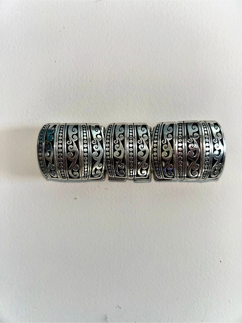 Brighton Engraved Silver-Tone Bracelet Like New